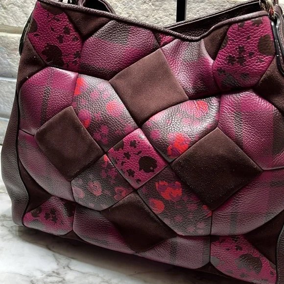 Coach Patchwork Leather Bag Rare - Picture 5 of 16